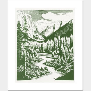 Vintage Wilderness American Nature Landscape Posters and Art